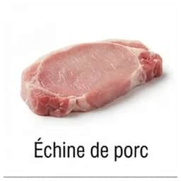 Ingrédient : Échine de porc désossée
