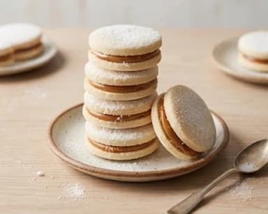 Découvrir la recette Biscuits péruviens fourrés au manjar blanco