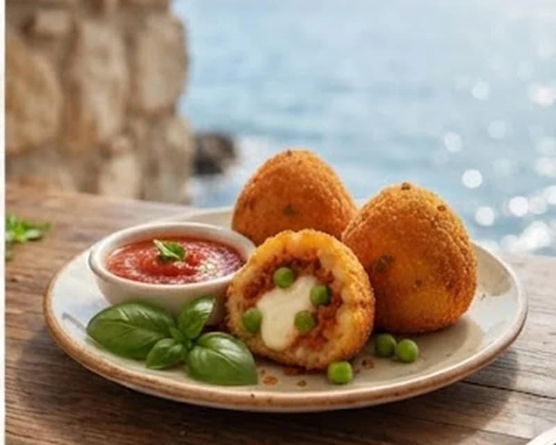 Boulettes de riz siciliennes farcies