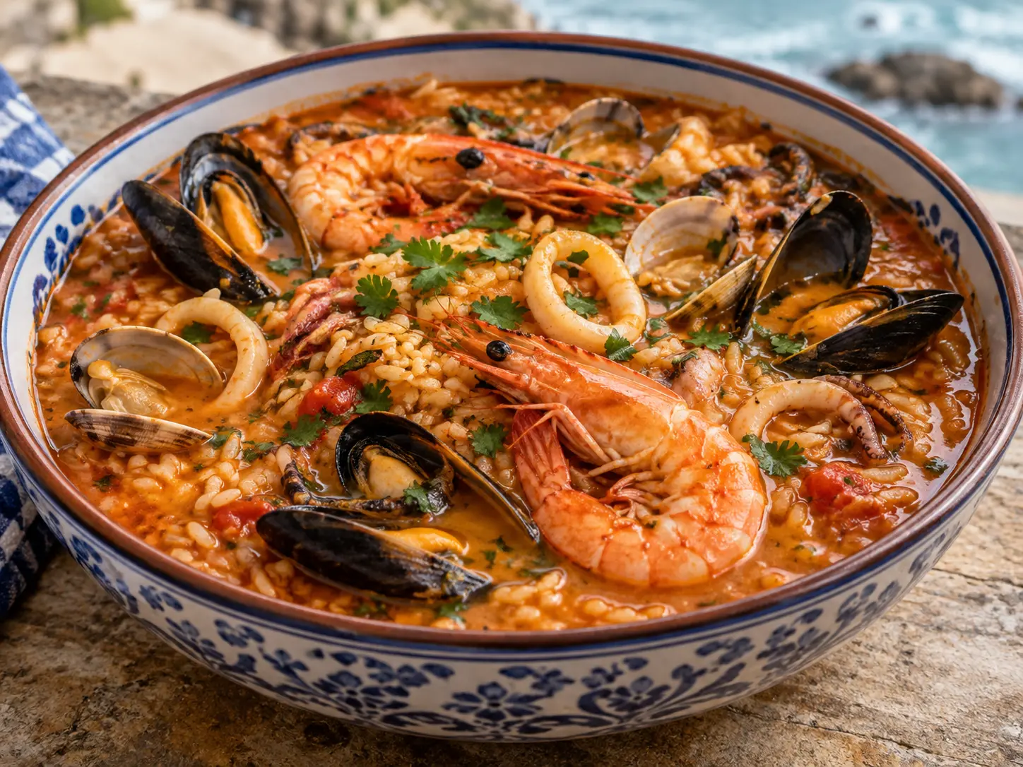 Riz portugais aux fruits de mer