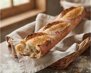 Découvrir la recette Baguette de tradition française