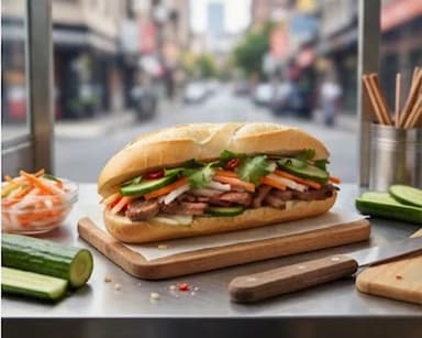 Découvrir la recette Sandwich vietnamien à la baguette