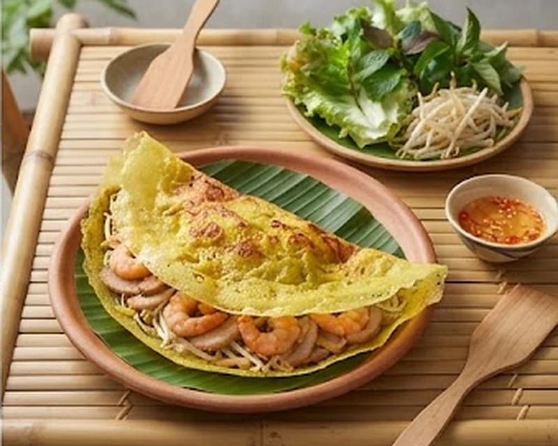 Crêpe vietnamienne croustillante