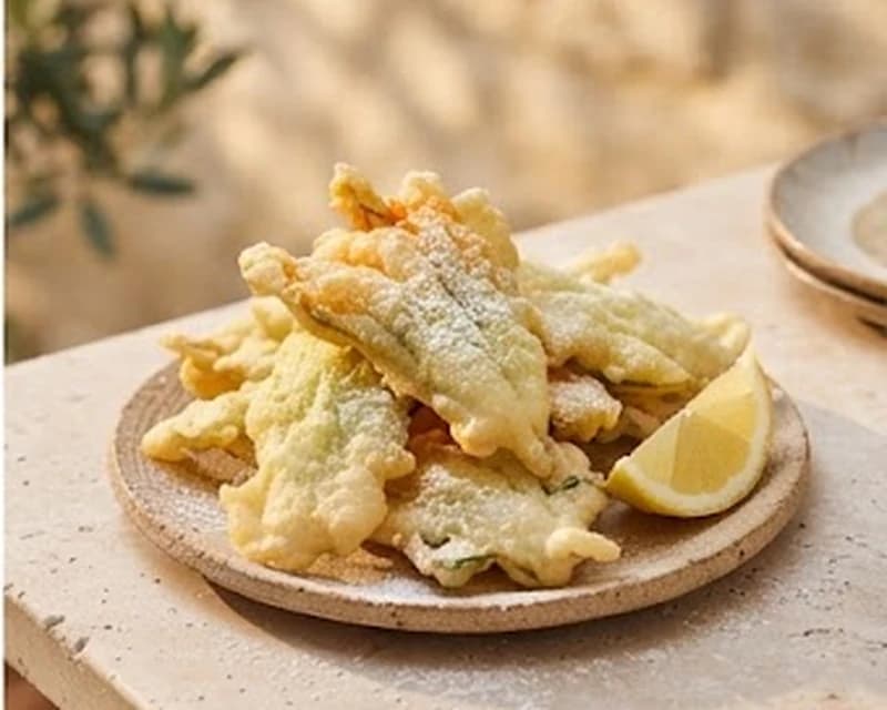Beignets de fleurs de courge