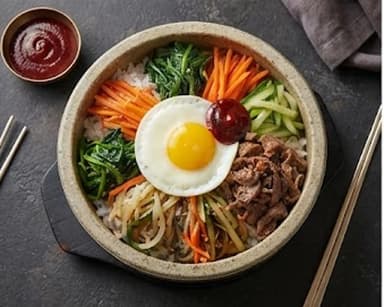 Découvrir la recette Bol de riz coréen garni