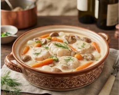 Découvrir la recette Blanquette de lotte au safran