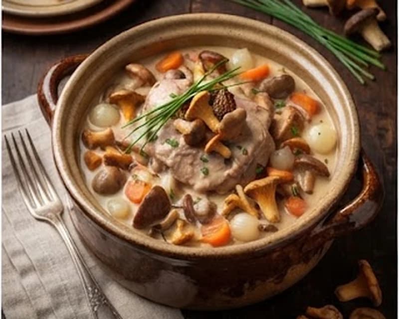 Blanquette de veau forestière