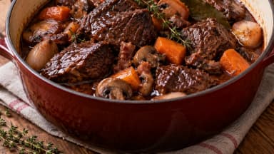 Découvrir la recette Bœuf braisé au Barolo