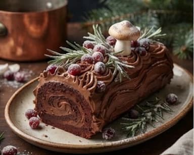 Découvrir la recette Bûche de Noël au chocolat