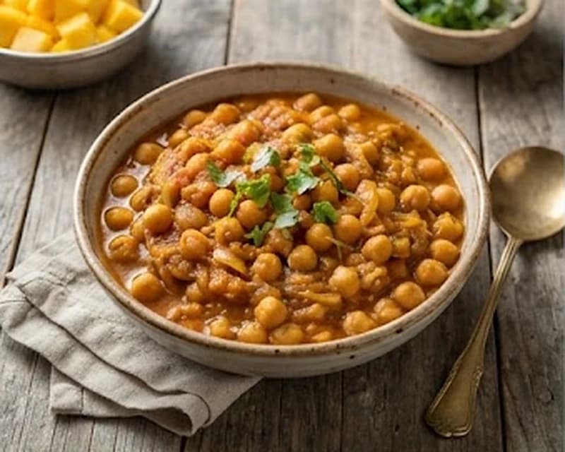 Curry indien de pois chiches
