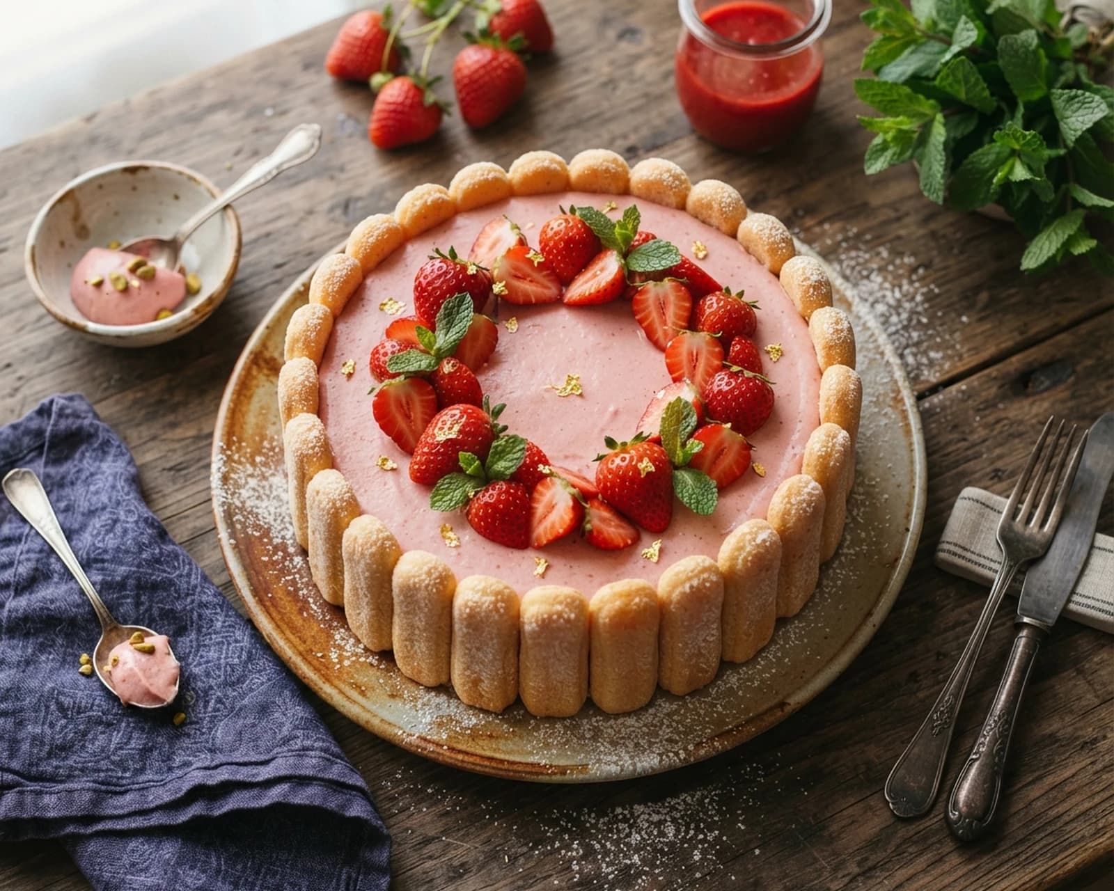 Charlotte aux fraises