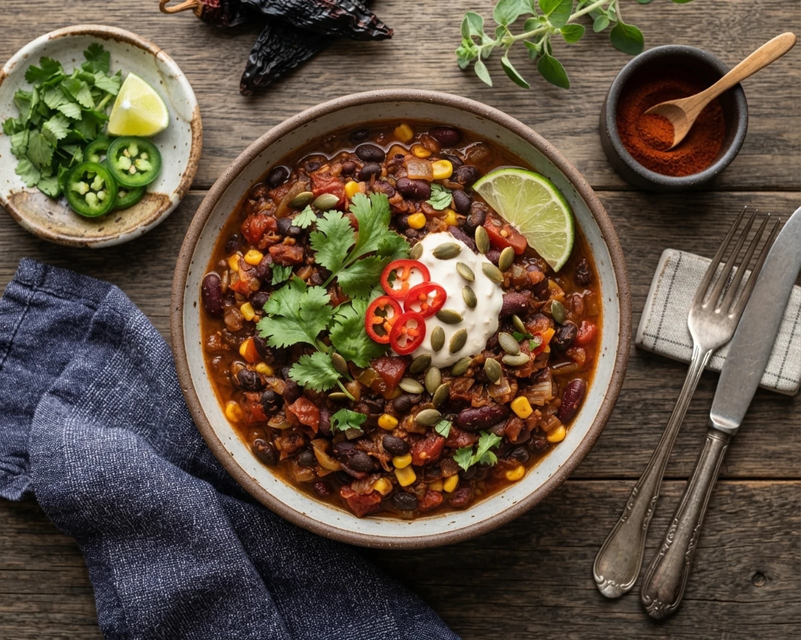 Chili végétarien sans viande