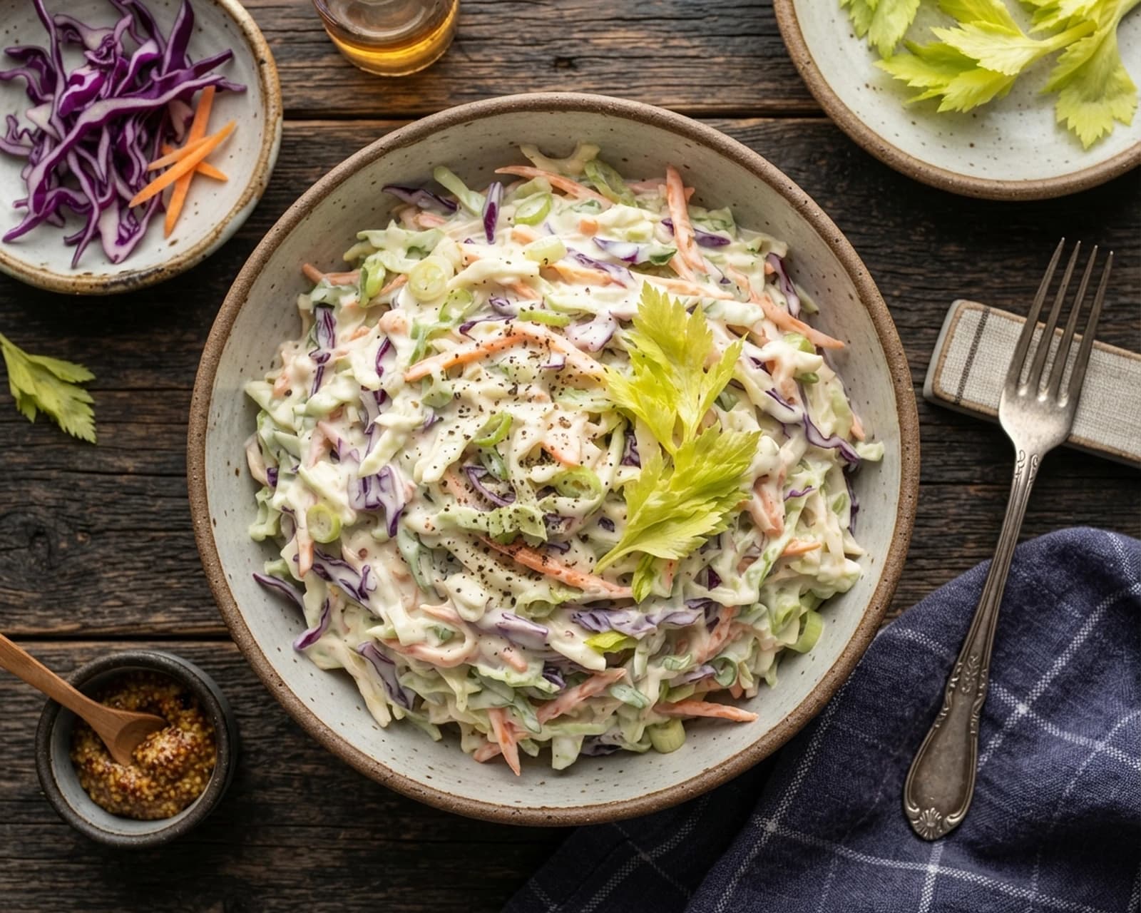 Salade américaine de chou et carotte