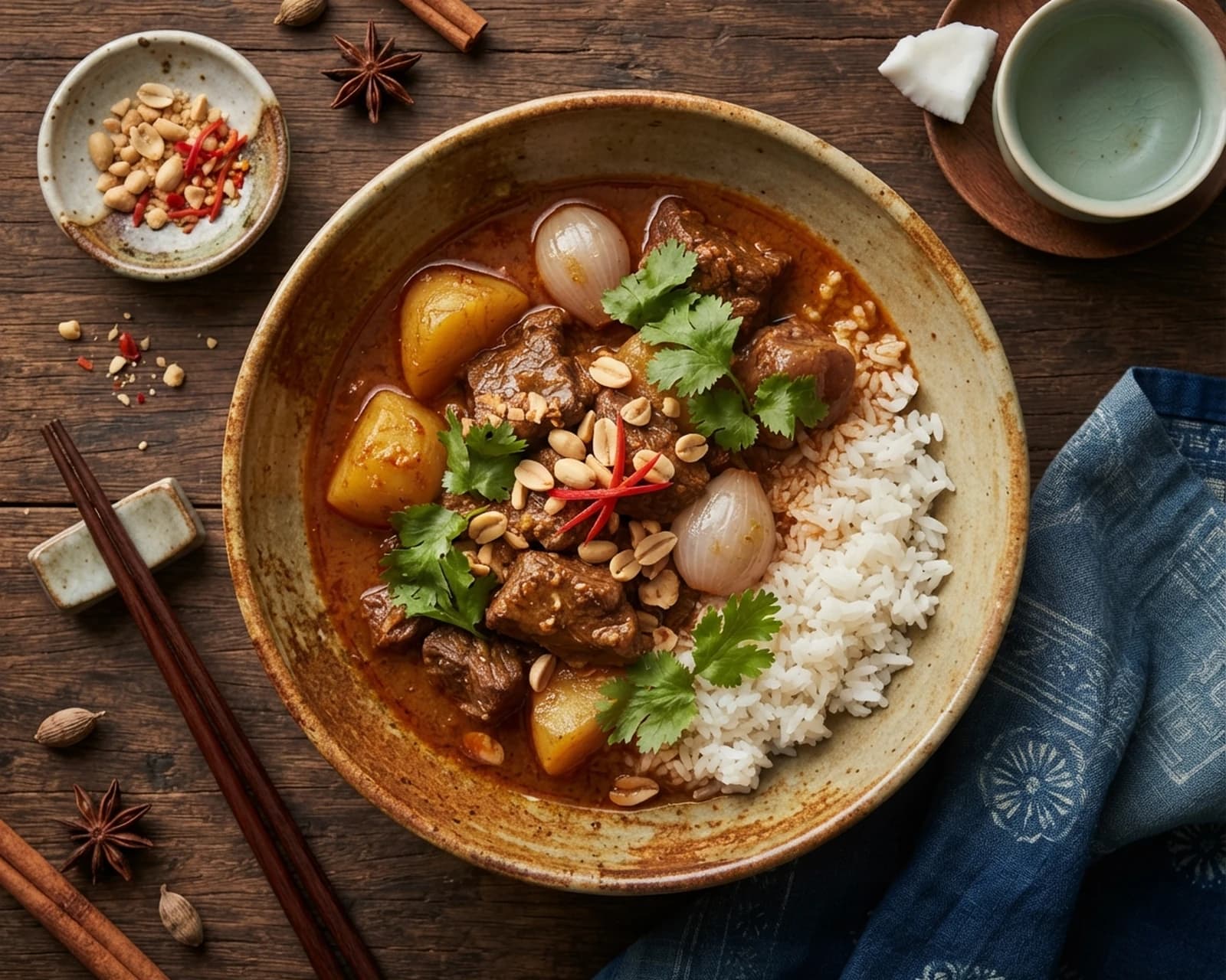 Curry thaïlandais de bœuf aux épices douces
