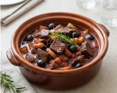 Découvrir la recette Daube de bœuf à la provençale