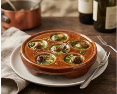 Découvrir la recette Escargots de Bourgogne au beurre persillé