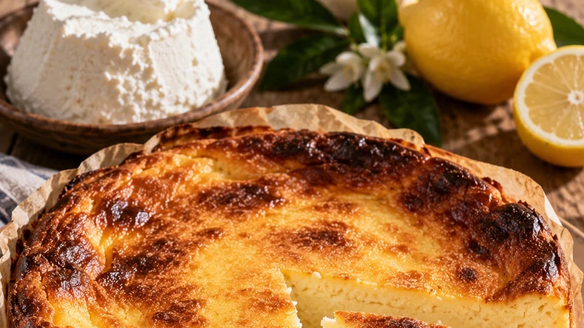 Gâteau corse au brocciu et au citron