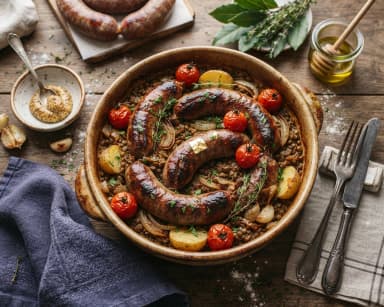 Découvrir la recette Figatelli au four