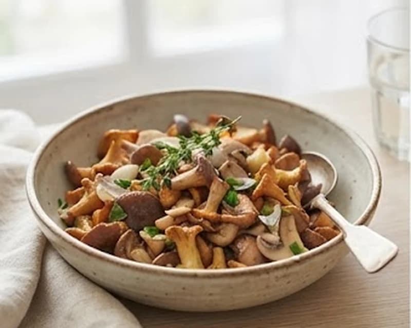 Fricassée de champignons