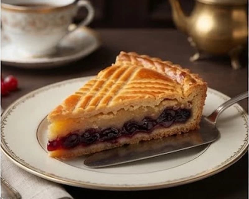 Gâteau basque à la cerise