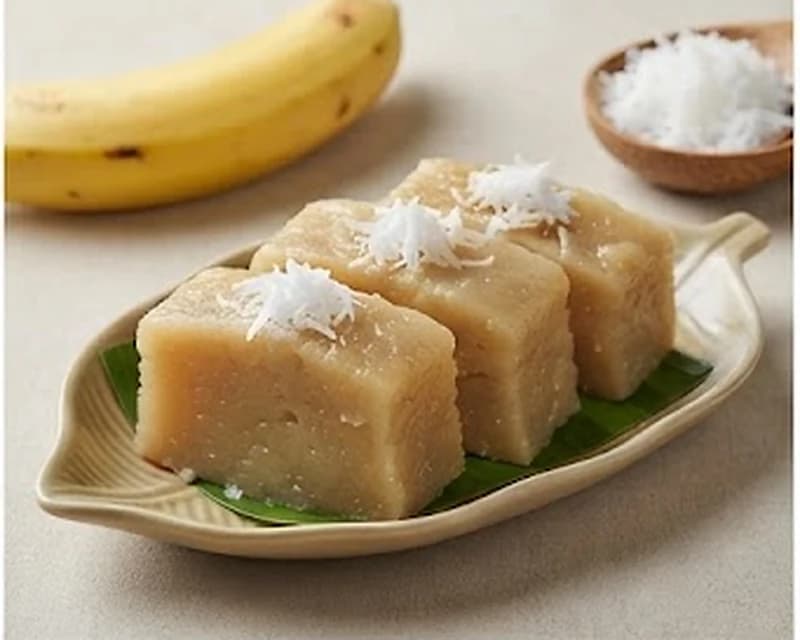 Gâteau thaïlandais à la banane cuit vapeur