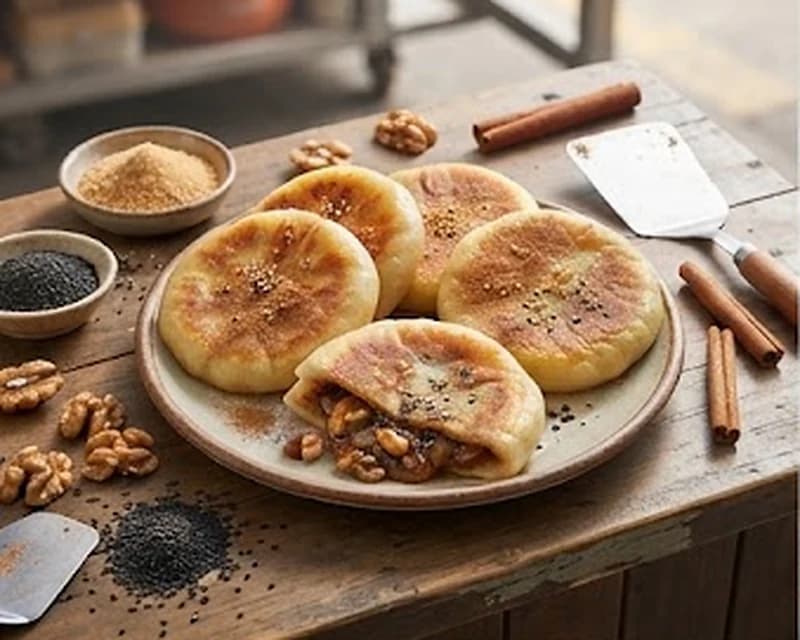 Pancakes coréens fourrés
