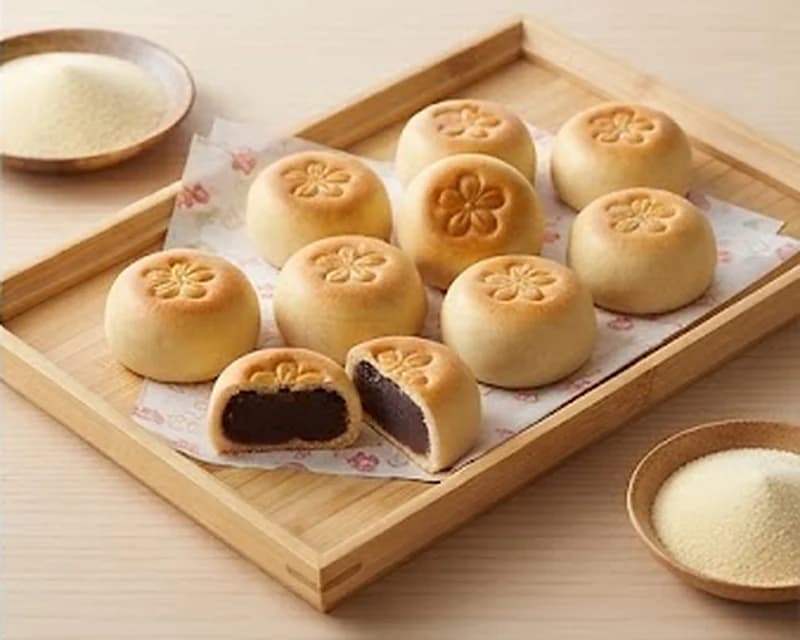 Petits gâteaux japonais aux haricots rouges