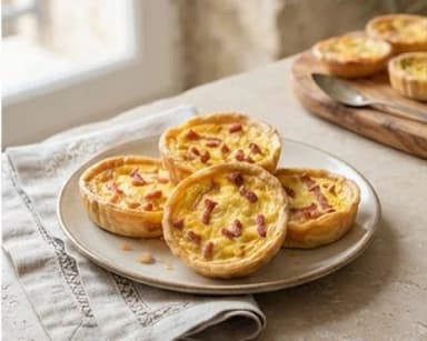 Découvrir la recette Mini-quiches lorraines