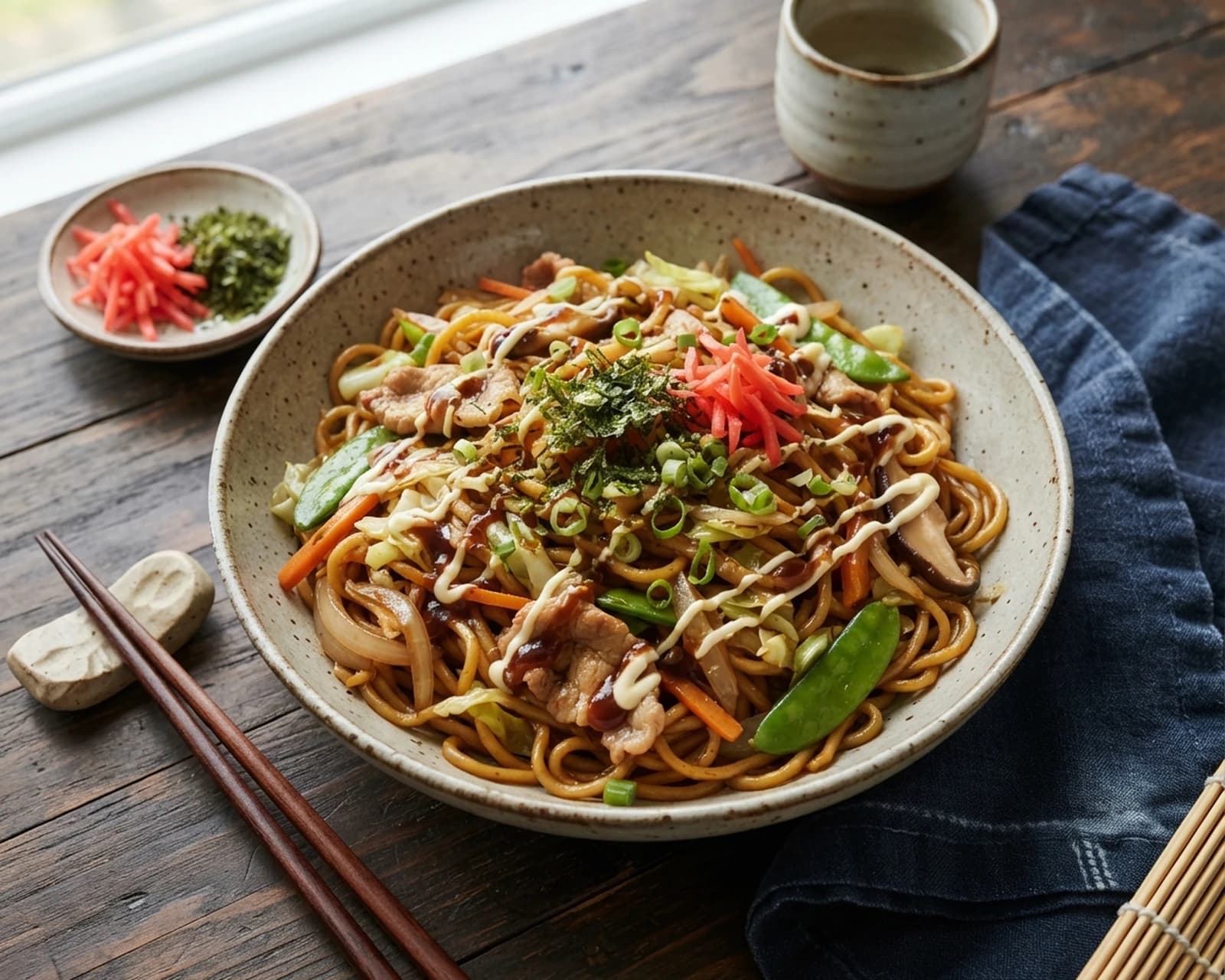 Nouilles chinoises sautées aux légumes
