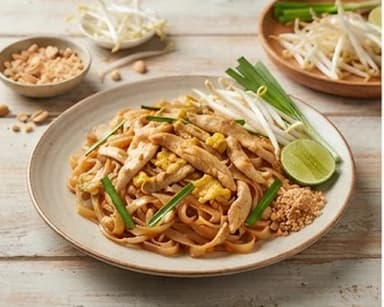 Découvrir la recette Nouilles thaïlandaises sautées