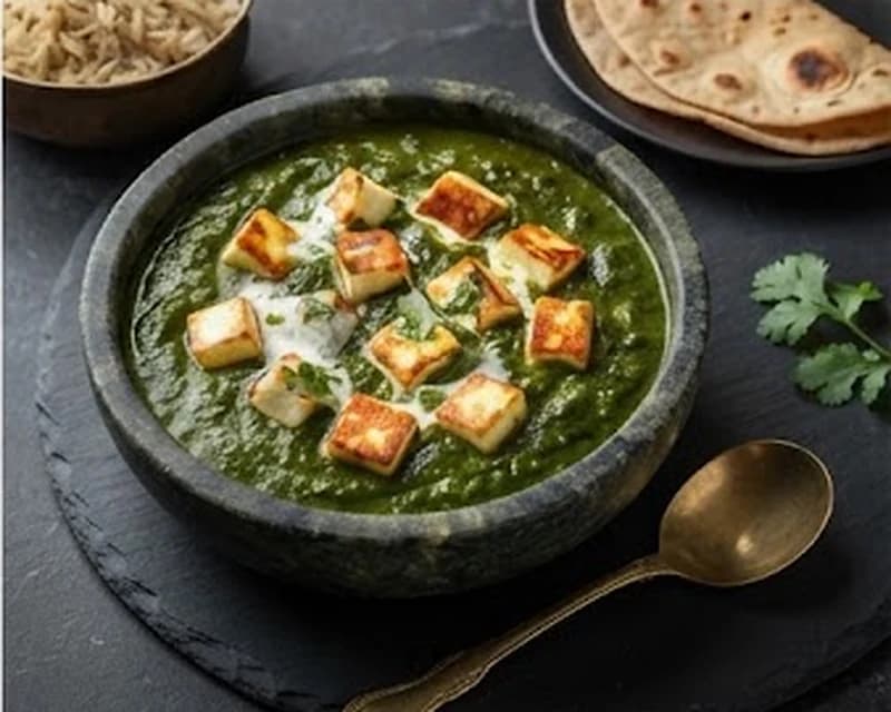 Fromage indien aux épinards