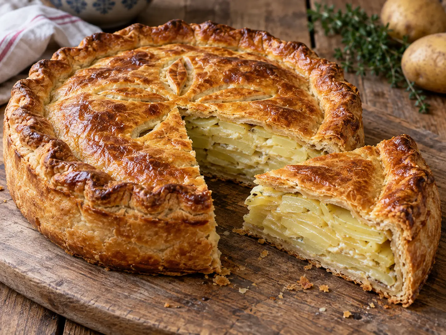 Pâté de pommes de terre bourbonnais