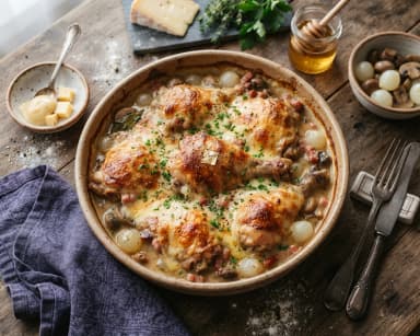 Découvrir la recette Poulet au maroilles