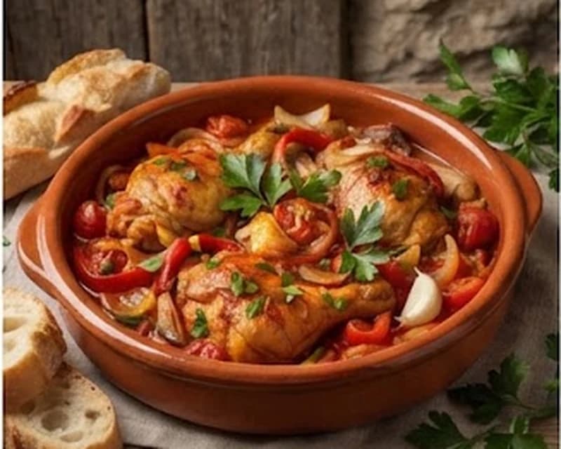 Poulet basquaise