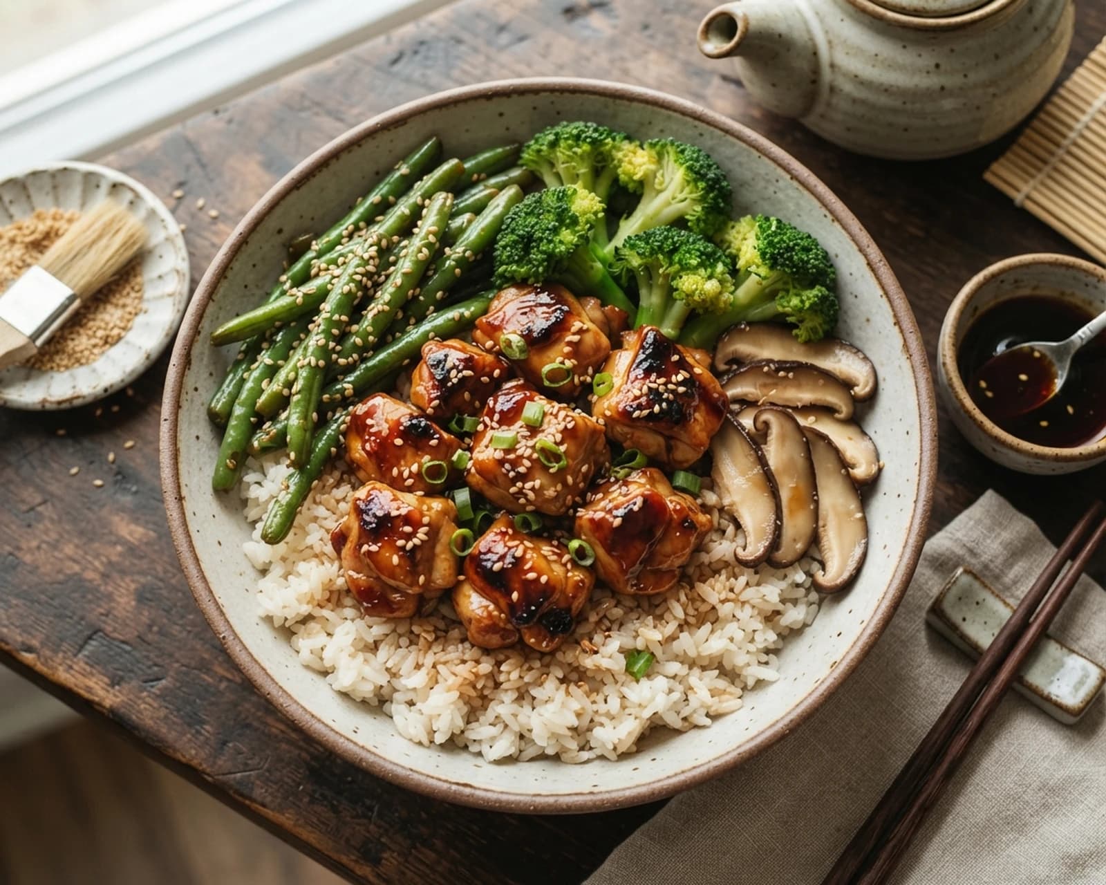 Poulet japonais laqué à la sauce soja