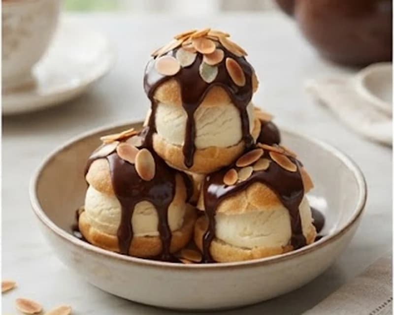 Profiteroles au chocolat