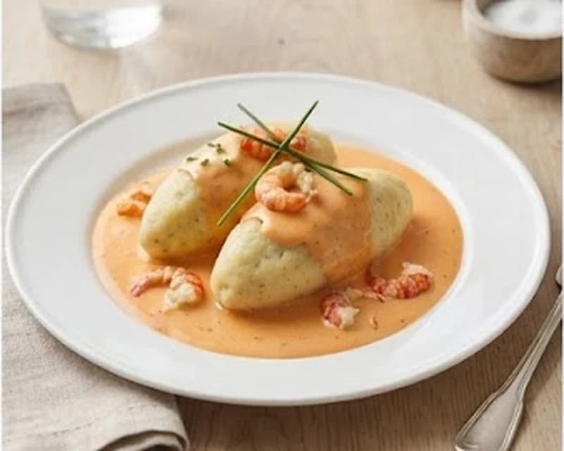 Quenelles de brochet sauce Nantua