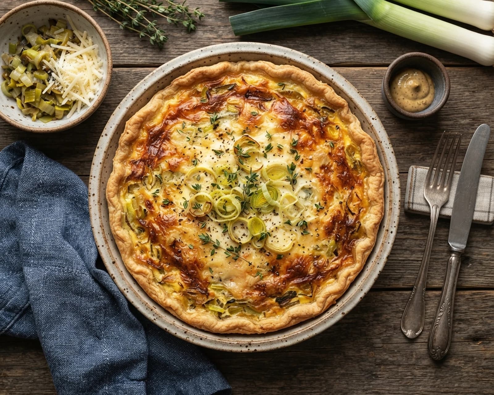 Quiche aux poireaux