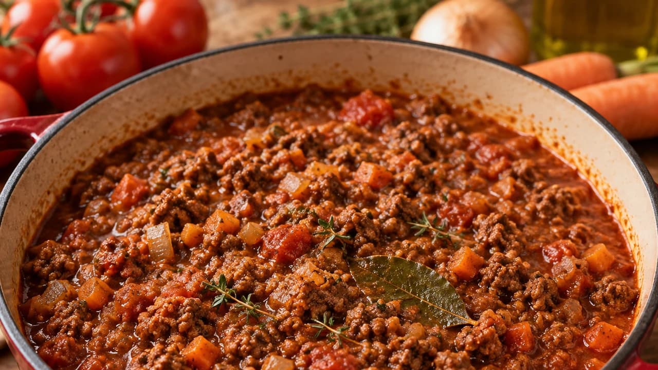 Sauce bolognaise traditionnelle