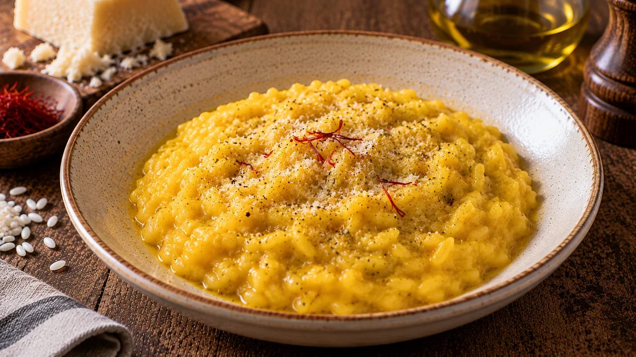 Risotto à la milanaise au safran