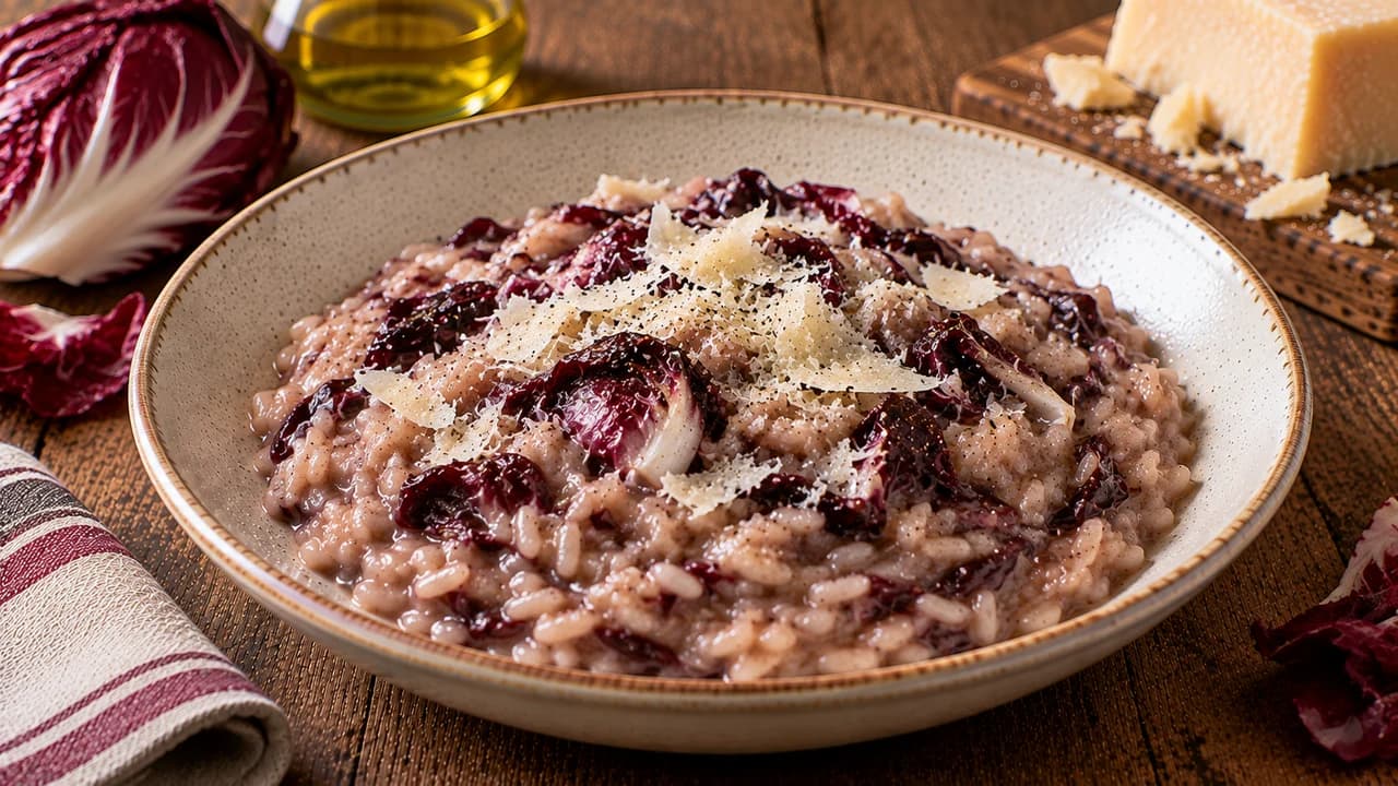 Risotto italien au radicchio