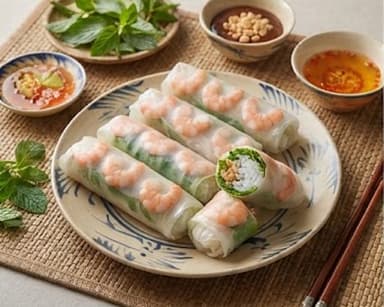 Découvrir la recette Rouleaux de printemps vietnamiens
