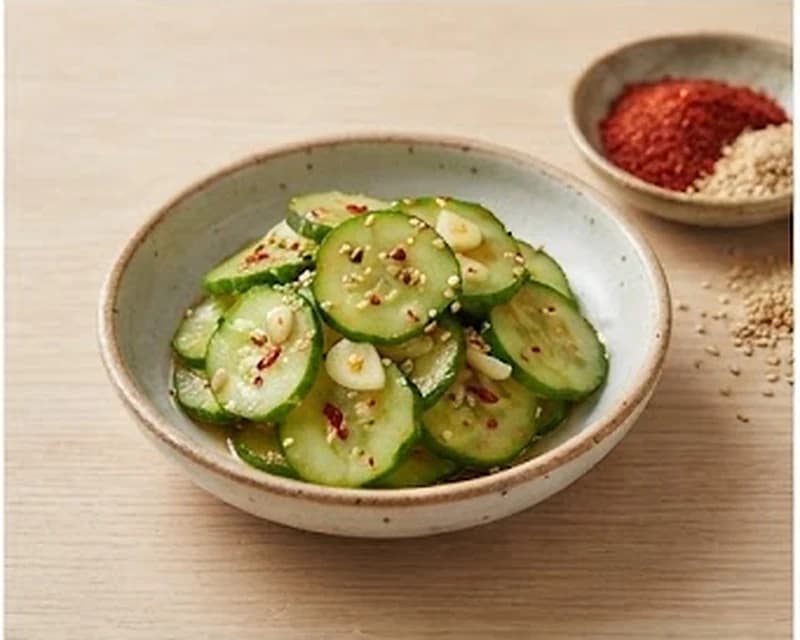 Salade coréenne de concombre épicée
