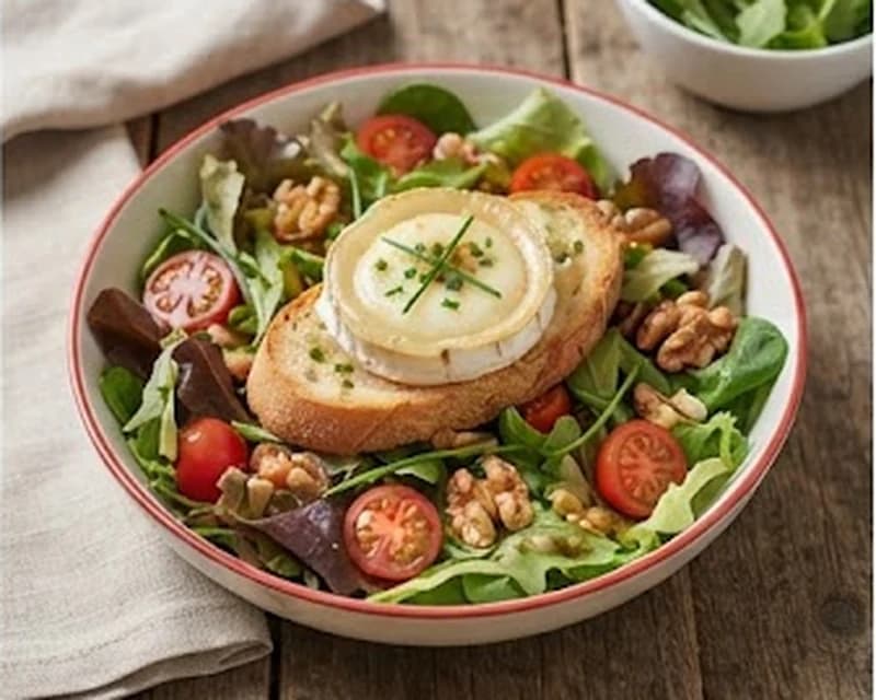 Salade de chèvre chaud