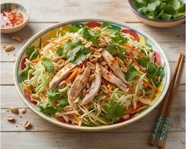 Découvrir la recette Salade vietnamienne au poulet