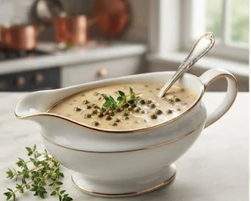 Sauce au poivre vert