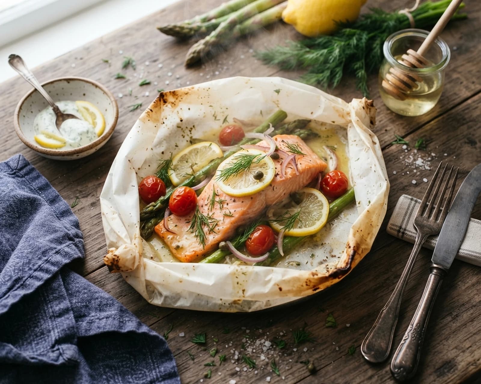 Saumon en papillote