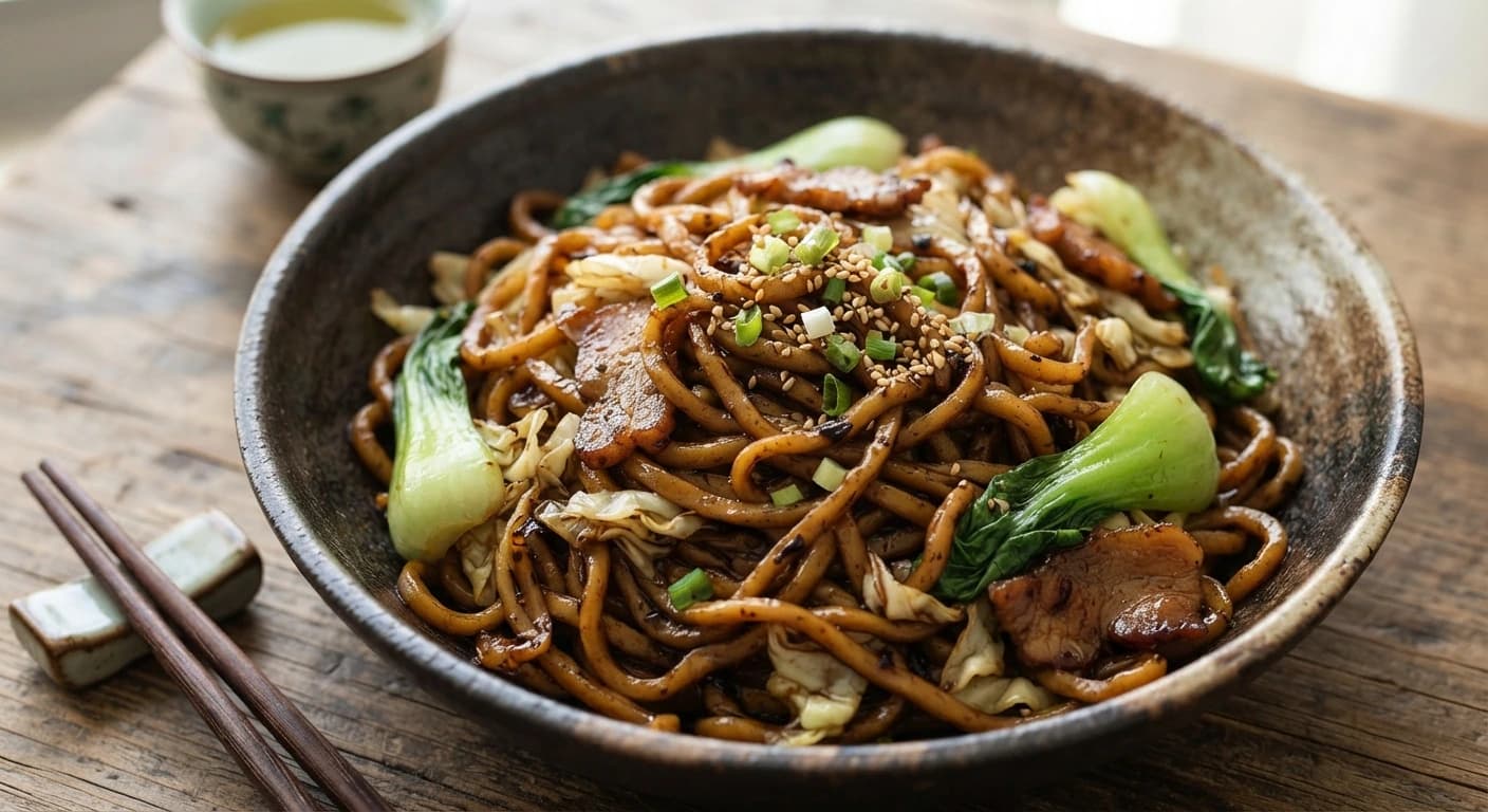Nouilles sautées de Shanghai