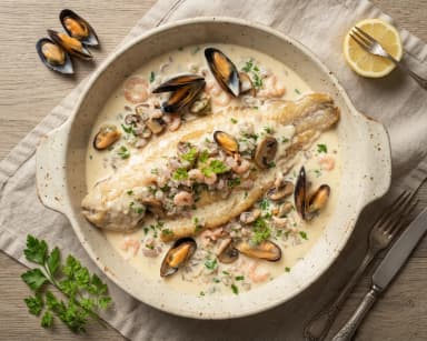 Découvrir la recette Sole dieppoise