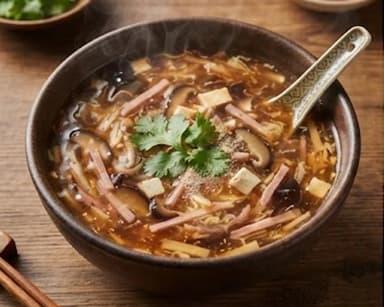 Découvrir la recette Soupe chinoise aigre-piquante